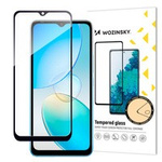 folie sticla ecrancase Wozinsky Full Glue Infinix Hot 12i pentru toate cu cadru negru ( prietenos)