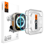 Folie sticla Spigen Glas.tr "ez Fit" 2-pack Apple Watch Ultra (49 Mm) Transparent