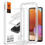 Spigen ALM GLAS.TR 2-PACK GALAXY A33 5G Folie sticla TRANSPARENT