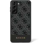 Husacase Guess GUHCS23SG4GLGR S23 S911 negru/negru Colecția 4G Hard Stripe Case