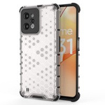 husa Husă blindată Honeycomb cu ramă de gel Realme C31 transparent
