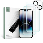 Folie sticla Tech-protect Supreme Set iPhone 15 Clear