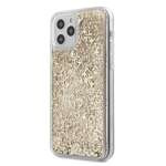 Case GUESS Apple iPhone 12 Mini 4G Liquid Glitter GUHCP12SLG4GSLG Golden Hardcase