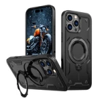 Husă Hybrid Armor Trendy cu MagSafe pentru iPhone 16 Pro - neagră