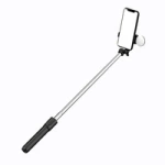 Selfie stick WR1YXS trepied telescopic 0,71m cu lampă rotundă - negru