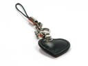 Etichetă elegantă și frumoasă de inimă pentru Telefonu negru din piele Dyberg-Kern 