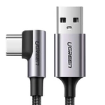 Cablu USB la USB-C înclinat UGREEN US284, 3A , 3m (negru)