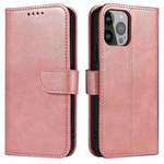 Husa Mag Case husa net pentru Xiaomi Redmi Note 12 flip cover portofel portofel stand roz Case