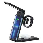 USAMS Încărcare prin inducție cu lampă 3in1 15W negru/negru CD181WXC01 (US-CD181)