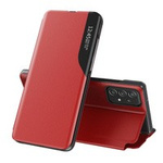 Eco Leather View Case husă elegantă husa cu clapetă și funcție stand Samsung Galaxy A73 roșu