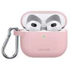 Husa USAMS Apple AirPods 3 silicon de protecție roz Case