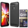 Capac Husa Huawei Mate 20 Lite Carbon Silicon + Sticlă