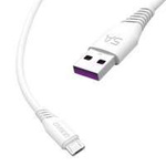 Cablu Dudao cablu USB / micro USB 5A 1m alb (L2M 1m alb)