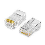 Ugreen 100x RJ45 8P8C conector final (UTP Cat. 5 / Cat. 5e) transparent (NW110)