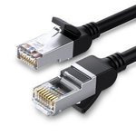 UGREEN network cable with metal plugs, Ethernet RJ45, Cat.6, UTP, 10m (black)