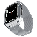 Spigen Apple Watch Metal Fit "pro" 4 / 5 / 6 / 6 / 7 / 7 / 8 / Se (44 / 45 Mm) Argintiu