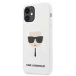 Husa KARL LAGERFELD Apple iPhone 12 Mini silicon Karl`s Head White Hardcase