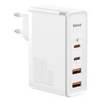 Baseus GaN2 Pro fast wall charger 100W USB / USB Typ C Quick Charge 4+ Power Delivery white (CCGAN2P-L02)