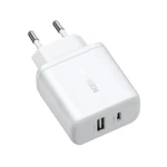 Încărcător de perete Ugreen X227 20W GaN 1x USB-A 1x USB-C - Alb