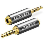 Adaptor audio Ugreen jack 2,5 mm de sex masculin la jack 3,5 mm de sex feminin negru (20501)