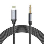 TECH-PROTECT ULTRABOOST LIGHTNING ULTRABOOST LA AUX MINI JACK 3.5MM CABLU 100CM NEGRU