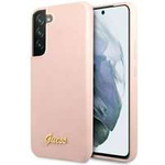 Husacase Guess GUHCS23MLSLMGPP S23 Plus S916 roz / roz tare Silicon Script Metal Logo