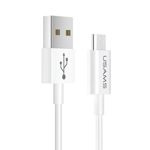 Cablu USAMS USAMS MicroUSB 2A Fast Charge 1m alb