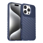 Husa din silicon Thunder Case pentru iPhone 16 Pro Max - albastra