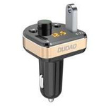 Dudao Bluetooth Bluetooth FM Transmitter incarcator masina MP3 3.1 A 2x USB negru (R2Pro negru)