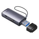 Baseus Adaptor cititor de carduri Lite Series USB SD/TF gri (WKQX060013)