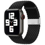 Bandă de curea din material textil pentru ceasul 7 / 6 / SE / 5 / 4 / 3 / 2 (45mm / 44mm / 42mm) împletitură din material textil strap brățară de ceas negru (5)