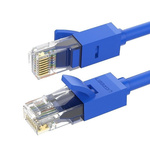 Cablu Ugreen Cablu de rețea internet cablu de corecție Ethernet RJ45 Cat 6 UTP 1000Mbps 3m albastru (NW102 11203)