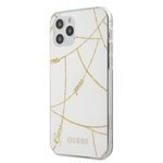 Case GUESS Apple iPhone 12 Pro Max 6,7 Gold Chain Collection GUHCP12LPCUCHWH White Hardcase