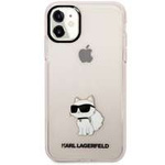 iPhonecase Karl Lagerfeld KLHCN61HNCHTCP 11 / Xr 6.1" roz / roz tare Ikonik Choupette