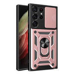 Husa Armor Husa Case Hybrid Camshield pentru Samsung Galaxy S23 Ultra Armoured Camera Cover Pink Case