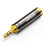 Adaptor Ugreen adaptor audio de la 3,5 mm (masculin) la mini jack de 6,35 mm (feminin) gri (AV168)