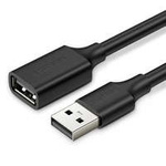cablu Ugreen Cablu de prelungire USB (mascul) - USB (femelă) 2.0 480Mbps, 1,5 m, negru (US103)