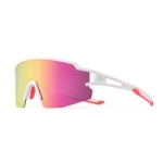 Ochelari de Ciclism Rockbros Kids, Polarizati, Protectie UV, Copii - Albi