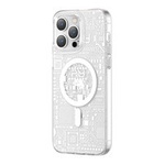 Husa mag husa iPhone MagSafe Kingxbar PQY Geek Series netic 14 Pro Max argint Case