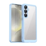 Husa din silicon Outer Space Case cu cadru de gel pentru Samsung Galaxy S25+ - albastra