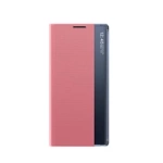 Noua husa Sleep Case pentru Samsung Galaxy S25 Ultra, husa cu clapa si suport - roz