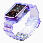 Set de curele de lumină Set de bandă de silicon strap brățară brățară brățară husa pentru ceas 6 40mm / ceas 5 40mm / ceas 4 40mm / ceas SE 40mm violet