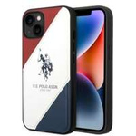 Husa iPhone US Polo USHCP14SPSO3 14 6.1" alb/alb Tricolor embosat alb/alb