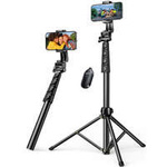 Selfie stick Ugreen LP680 cu suport și telecomandă Bluetooth de 1,8 m - negru