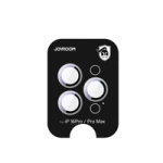 Protector de ecran din sticlă Joyroom JR-MFY0261 pentru lentile iPhone 16 Pro/16 Pro Max - argintiu