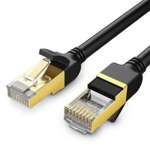 Cablu UGREEN NW107 Ethernet RJ45 RJ45 Cat.7 STP Round 3m negru