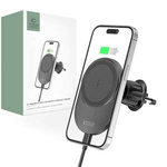 TECH-PROTECT MM15W-V1 MagNETIC MagSafe NETIC ÎNCĂRCĂTOR FĂRĂ FIR PENTRU MONTARE ÎN MAȘINĂ CU VENTILATOR 15W NEGRU