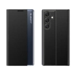Noua husa Sleep Case pentru husa Samsung Galaxy S25+ cu clapa si suport - neagra