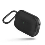 UNIQ husa Valencia AirPods Pro negru/midnight black Antimicrobial