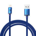 Baseus crystal shine series fast charging data cable USB Type A to Lightning 2.4A 2m blue (CAJY000103)